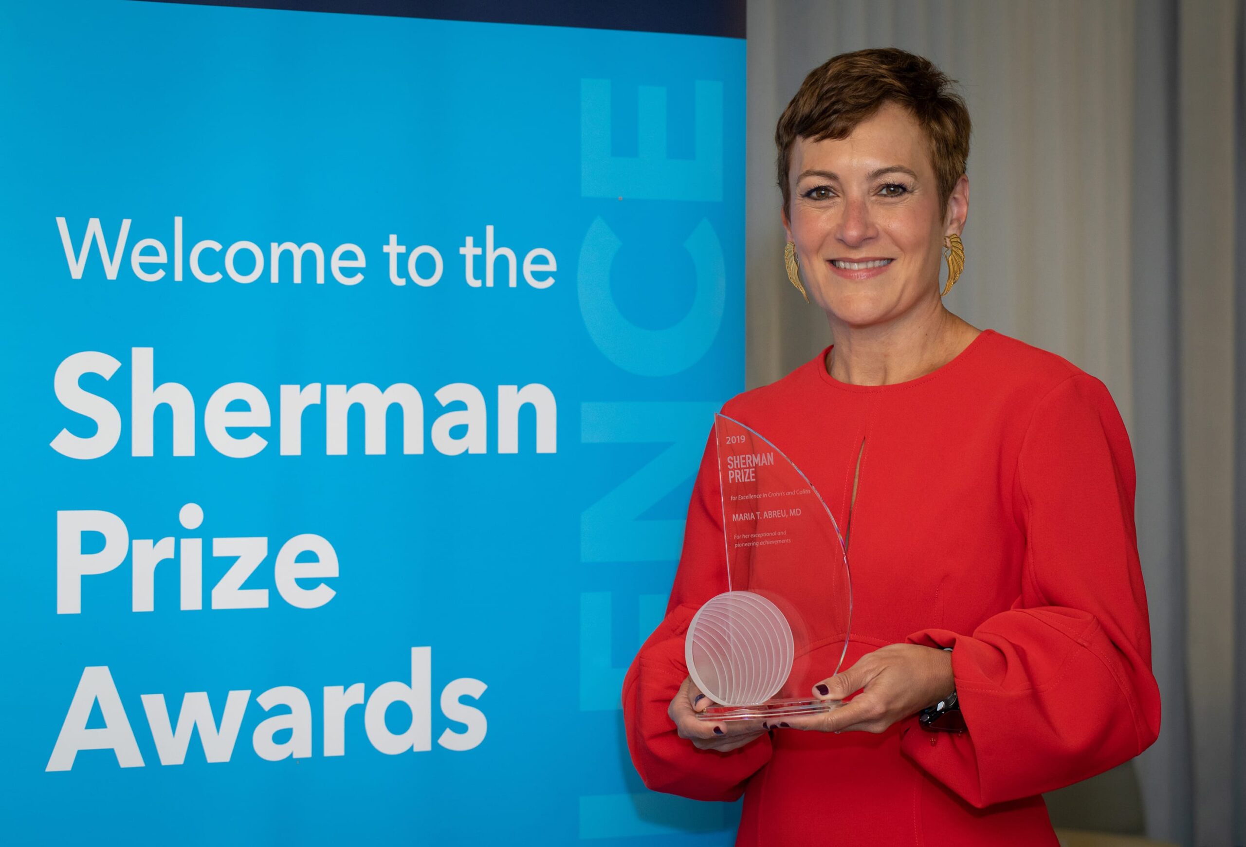 <p>2019 Sherman Prize Recipient: Dr. Maria Abreu</p>
