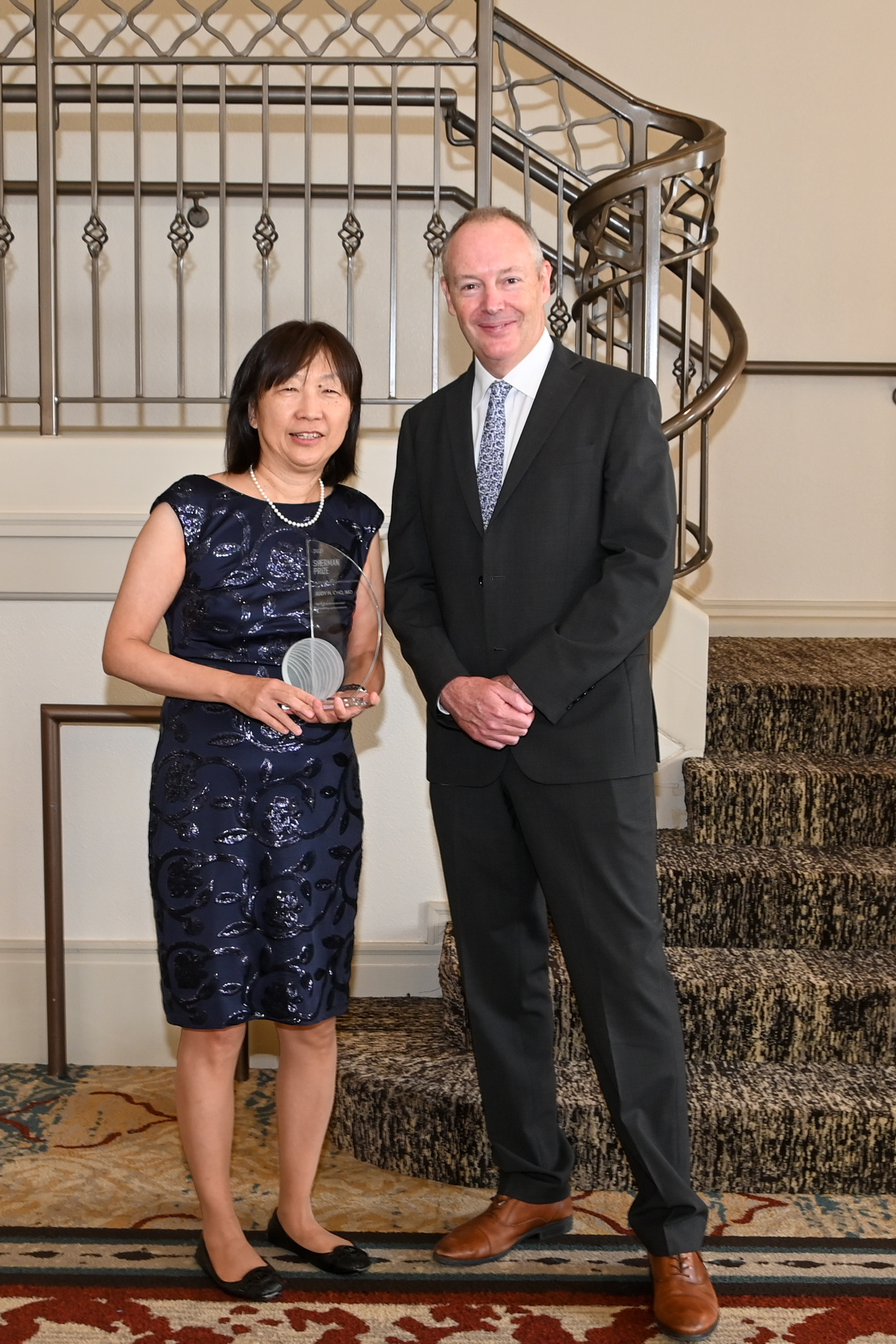 <p>Dr. Judy Cho and Dr. Dermot McGovern</p>
