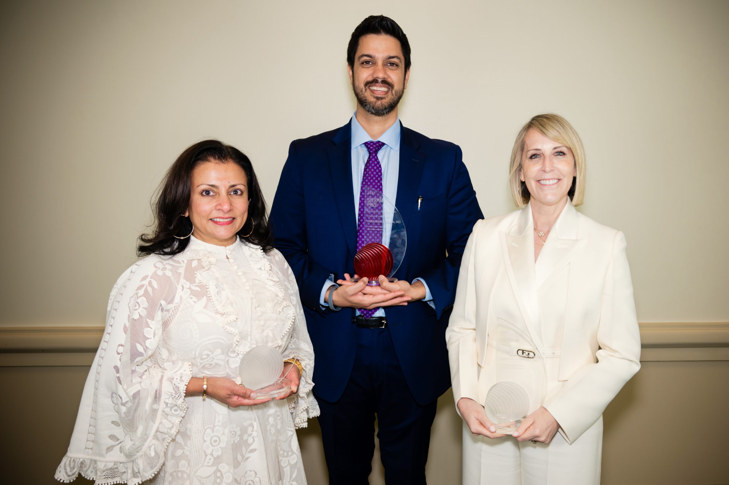 <p>2022 Sherman Prize Recipients: Dr. Uma Mahadevan, Dr. Parambir Dulai, and Dr. Marla Dubinsky</p>
